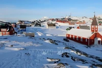 Quang cảnh thành phố Nuuk, Greenland. (Ảnh: THX/TTXVN)