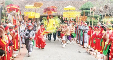 Lễ hội Cầu mưa xã Lạc Hồng, huyện Văn Lâm, tỉnh Hưng Yên.