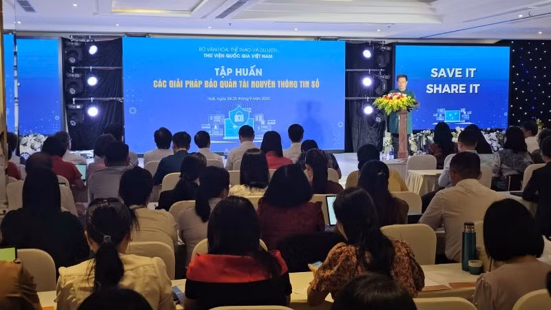 Lớp tập huấn về bảo quản tài nguyên thông tin số sẽ diễn ra trong 2 ngày.