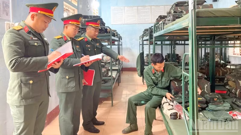 Đơn vị chuẩn bị sẵn sàng để đón nhận chiến sĩ mới.