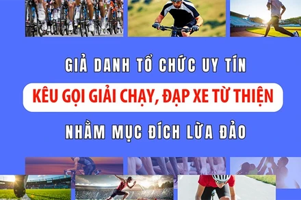 Giả danh tổ chức uy tín kêu gọi giải chạy, đạp xe từ thiện nhằm mục đích lừa đảo.