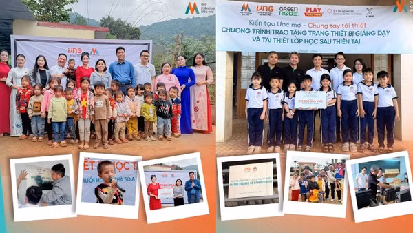 Trong 6 tháng đầu năm 2026, Quỹ Kiến tạo ước mơ đã triển khai các chương trình hỗ trợ giáo dục tại 6 tỉnh, thành phố.