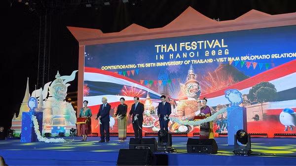 Nghi thức khai mạc Thai Festival.