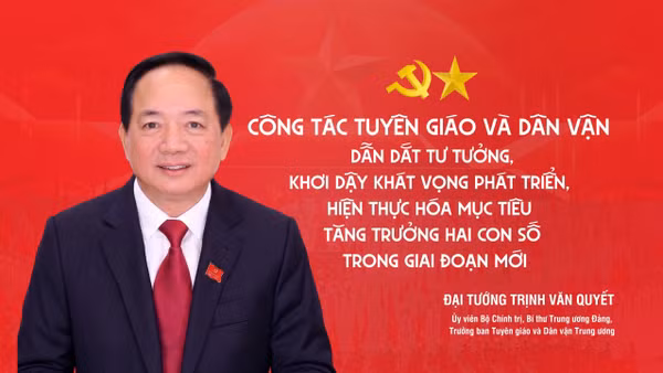 Công tác tuyên giáo và dân vận dẫn dắt tư tưởng, khơi dậy khát vọng phát triển, hiện thực hóa mục tiêu tăng trưởng hai con số trong giai đoạn mới