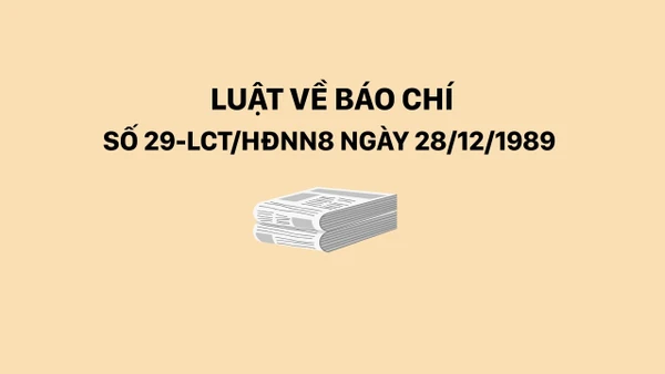 Luật Báo chí năm 1989