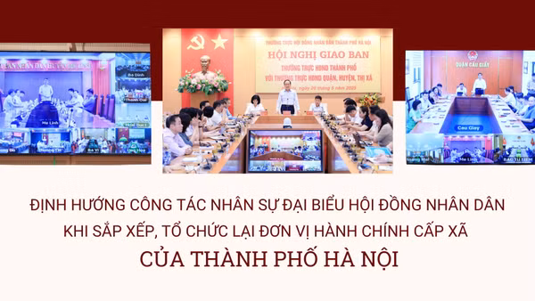 Định hướng công tác nhân sự đại biểu Hội đồng nhân dân khi sắp xếp, tổ chức lại đơn vị hành chính cấp xã của thành phố Hà Nội