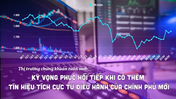 Thị trường chứng khoán tuần mới: Kỳ vọng phục hồi tiếp khi có thêm tín hiệu tích cực từ điều hành của Chính phủ mới
