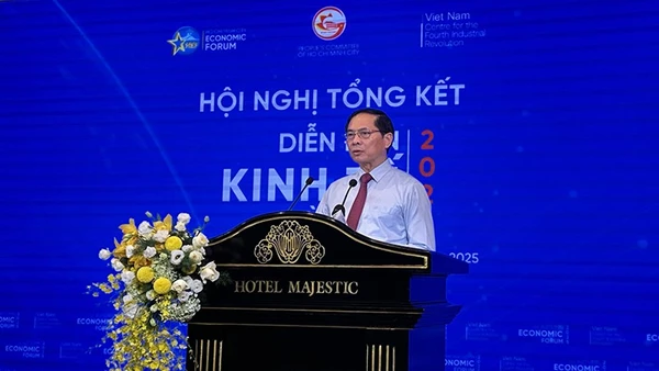 Phó Thủ tướng Chính phủ Bùi Thanh Sơn phát biểu tại hội nghị.