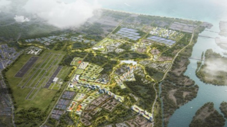 Phối cảnh tổ hợp đô thị sân bay Quảng Trị. (Ảnh: CPG Corporation Singapore)