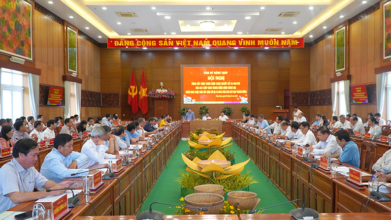 Quang cảnh hội nghị. (Ảnh: HỮU NGHĨA)