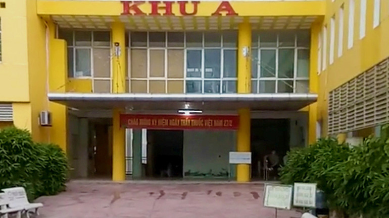 Khu vực điều trị. (Ảnh cắt từ clip)