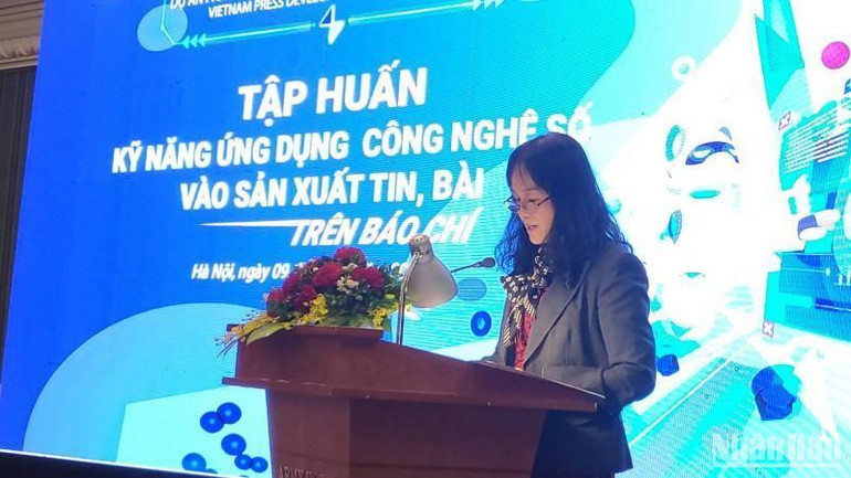 Bà Nguyễn Minh Tâm, Giám đốc chi nhánh Vinamilk Hà Nội, đại diện đơn vị đồng hành cùng dự án.