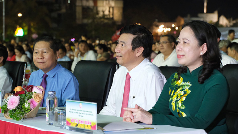 Phó Chủ tịch nước Võ Thị Ánh Xuân tại đêm khai mạc.