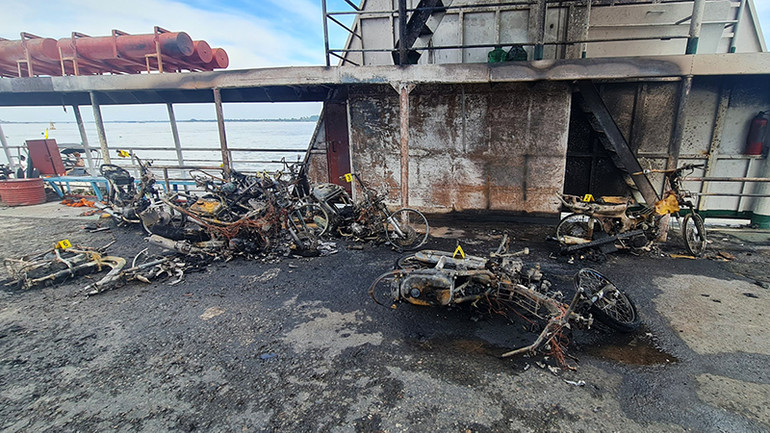 Hiện trường vụ hỏa hoạn.