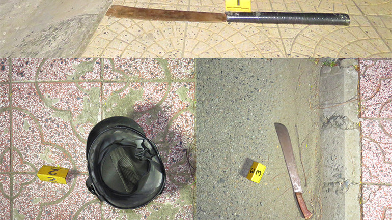 Tang vật Cơ quan điều tra thu giữ tại hiện trường.