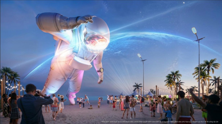 Phối cảnh bãi biển sôi động tại CaraWorld. Phối cảnh bãi biển sôi động tại CaraWorld.