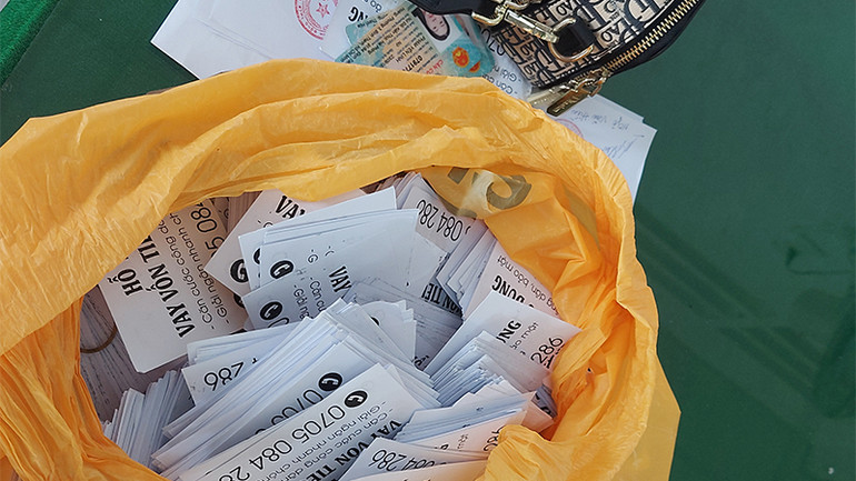 Tang vật thu được. (Ảnh: Công an Đồng Tháp)