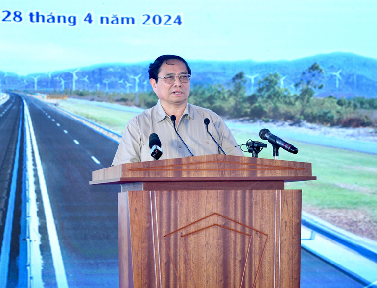 Thủ tướng Phạm Minh Chính phát biểu tại buổi lễ.