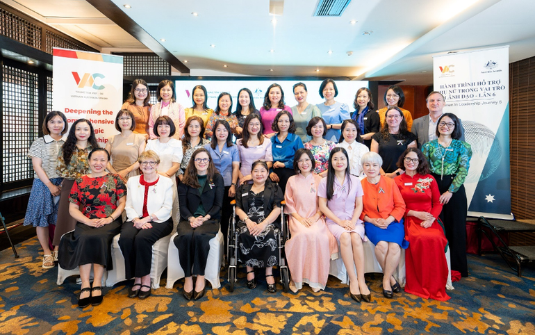 Khóa “Hành trình Hỗ trợ phụ nữ trong vai trò lãnh đạo" lần 6 chính thức bắt đầu. Ảnh: VAC.