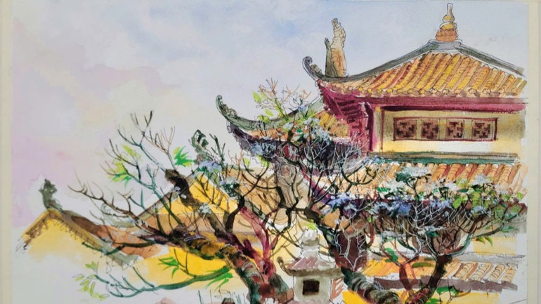 Tác phẩm "Góc Chùa Tịnh Độ" của tác giả Nguyễn Thanh Tùng.