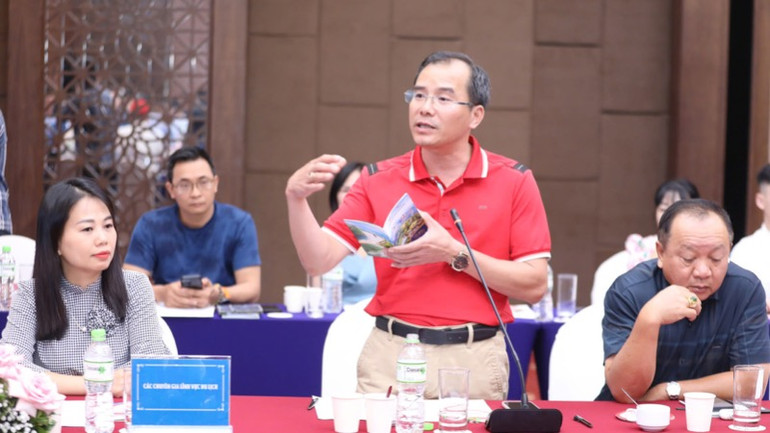 Ông Lương Duy Doanh, Giám đốc Công ty Fivestar Travel chia sẻ về giải pháp để xây dựng sản phẩm du lịch sinh thái huyện Lộc Bình (tỉnh Lạng Sơn).
