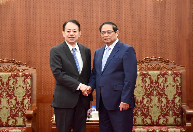 Thủ tướng Phạm Minh Chính tiếp Chủ tịch ADB Masatsugu Asakawa.