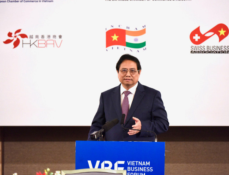 Thủ tướng Phạm Minh Chính phát biểu tại Diễn đàn.