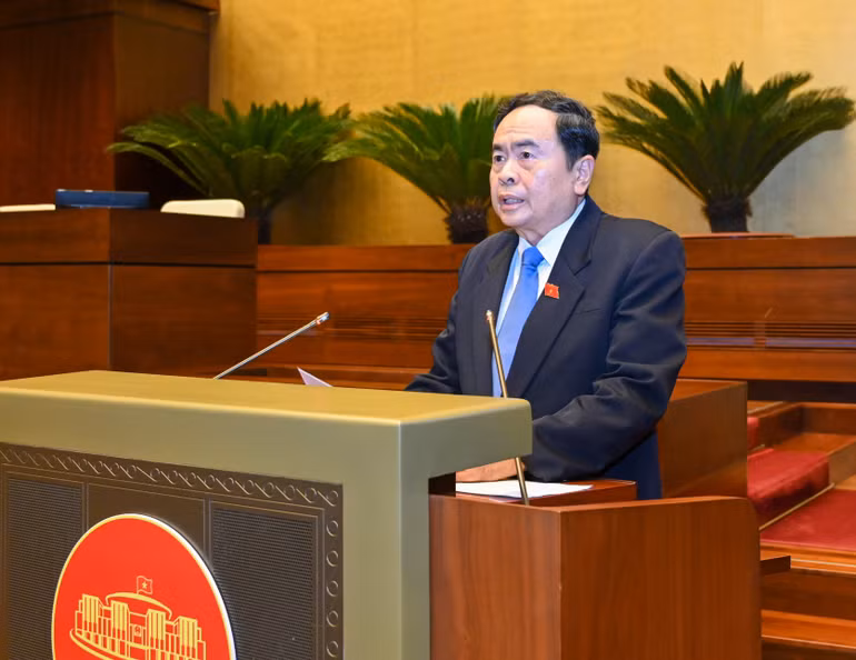 Phó Chủ tịch Thường trực Quốc hội Trần Thanh Mẫn phát biểu khai mạc hội nghị.