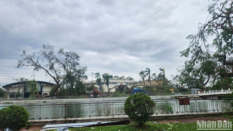 Khu vực hồ Quần Ngựa, quận Ngô Quyền, Hải Phòng. (Ảnh: ÁNH DƯƠNG)