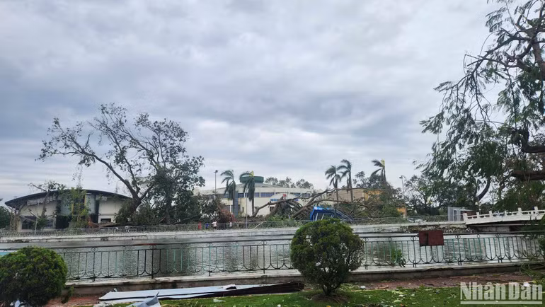 Khu vực hồ Quần Ngựa, quận Ngô Quyền, Hải Phòng. (Ảnh: ÁNH DƯƠNG)