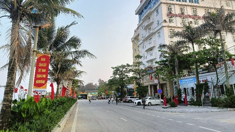 Cơ sở hạ tầng du lịch tại khu vực biển Hải Hòa, thị xã Nghi Sơn.