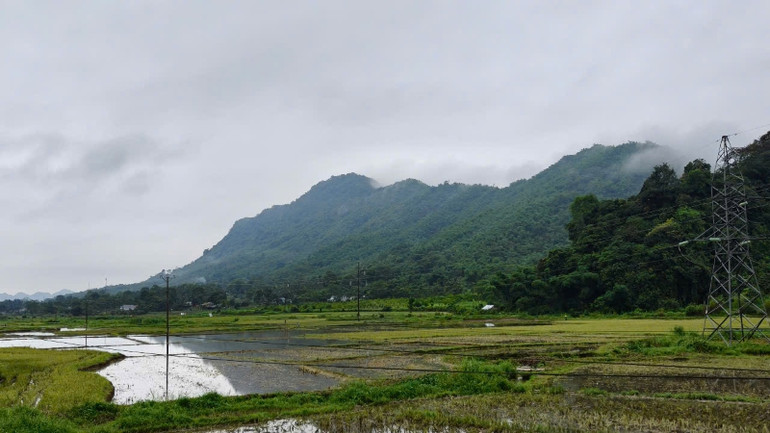 Miền núi xứ Thanh yên bình trước mùa mưa bão.