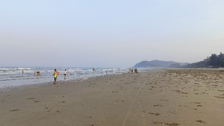 Vẻ đẹp biển Hải Hòa ở thị xã Nghi Sơn.