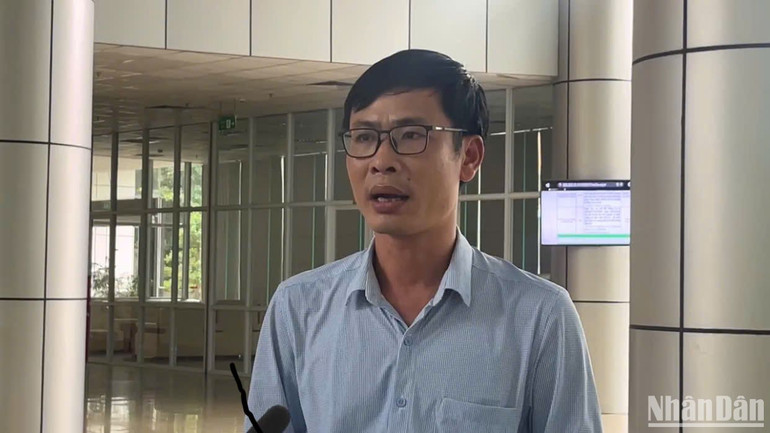 Ông Hoàng văn Đại, Phó Giám đốc Trung tâm Khí tượng thủy văn quốc gia.