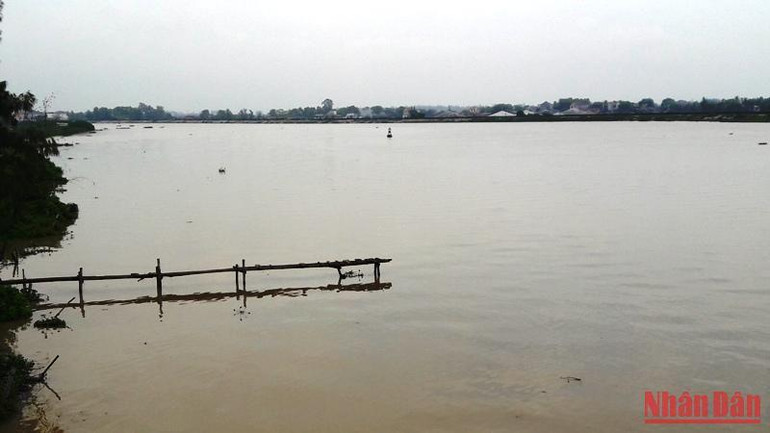 Nước trên sông Yên có khả năng đạt báo động II (2,8m) vào khoảng 20-22 giờ ngày 29/9.