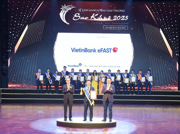Giải thưởng Sao Khuê 2025 gọi tên VietinBank eFAST XMATE.