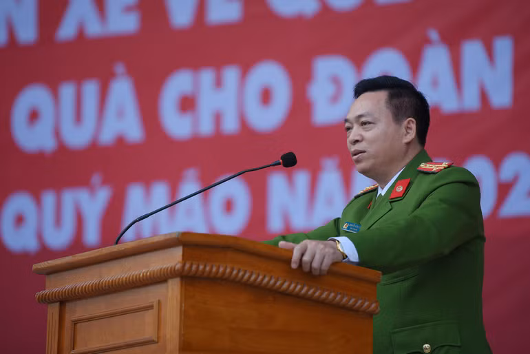 Đại tá, TS Nguyễn Đăng Sáu, Phó Giám đốc Học viện Cảnh sát nhân dân phát biểu tại chương trình. Đại tá, TS Nguyễn Đăng Sáu, Phó Giám đốc Học viện Cảnh sát nhân dân phát biểu tại chương trình.