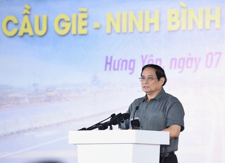 Thủ tướng Phạm Minh Chính phát biểu tại Lễ khánh thành.