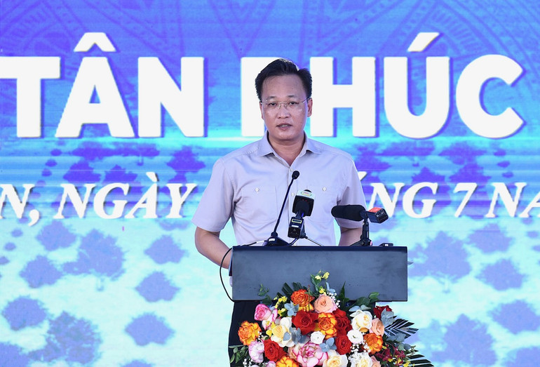 Bí thư Tỉnh ủy tỉnh Hưng Yên Nguyễn Hữu Nghĩa phát biểu.