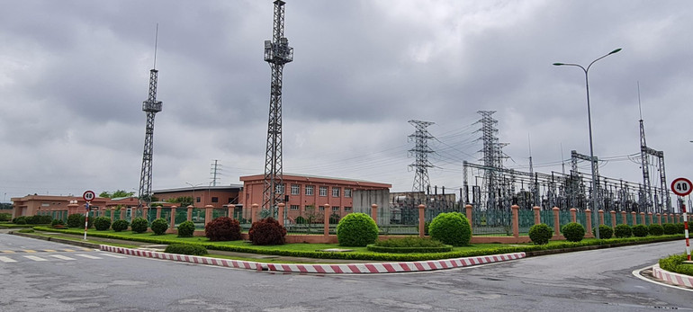 Trạm biến áp 11022kV của khu công nghiệp Thăng Long Vĩnh Phúc.