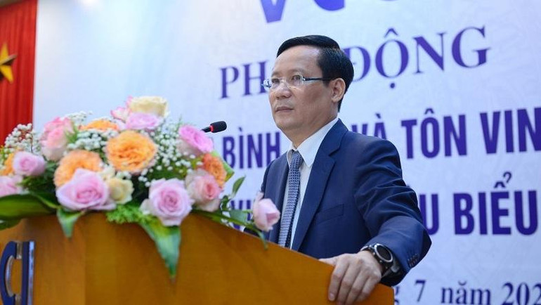 Phạm Tấn Công - Chủ tịch VCCI phát biểu tại lễ phát động.