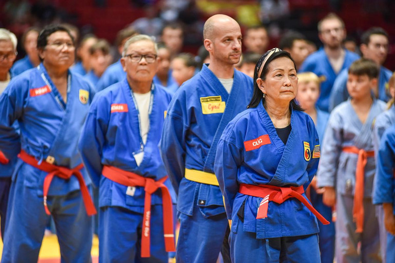 Đây là dịp để các võ sư và huấn luyện viên Vovinam từ khắp năm châu cùng gặp gỡ, giao lưu. (Ảnh: MINH DUY)