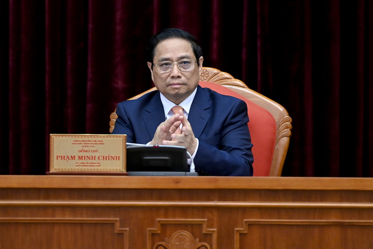 Thủ tướng Chính phủ Phạm Minh Chính dự phiên bế mạc hội nghị.