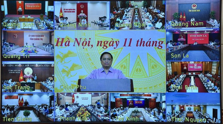 Hội nghị được truyền trực tuyến đến điểm cầu 63 tỉnh, thành phố trực thuộc Trung ương.