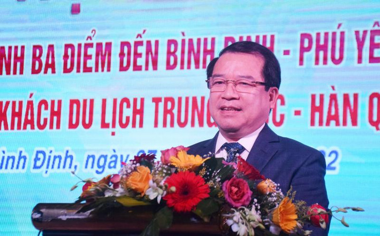 Ông Hà Văn Siêu, Phó Tổng cục Trưởng Tổng cục Du lịch phát biểu tại hội thảo.