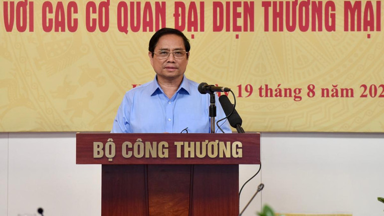 Thủ tướng Phạm Minh Chính phát biểu tại hội nghị.