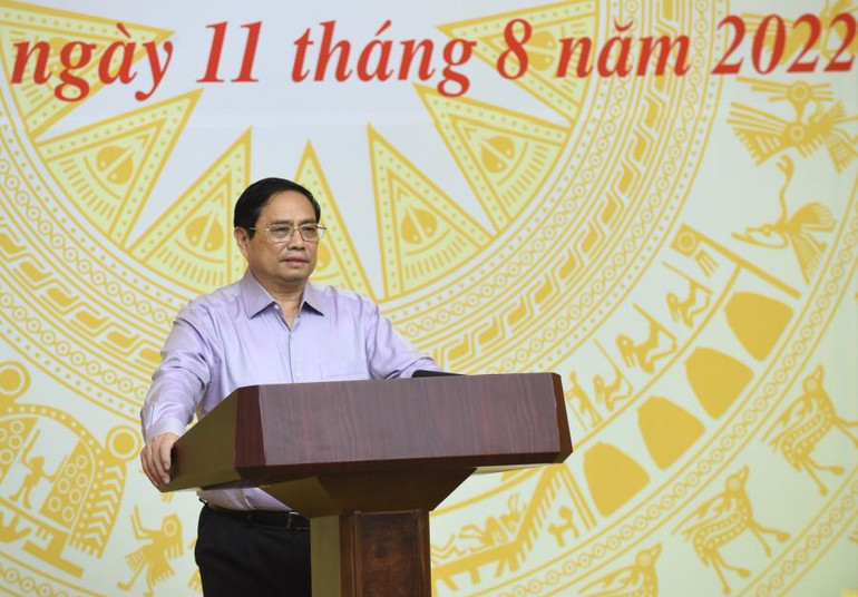 Thủ tướng Phạm Minh Chính phát biểu khai mạc hội nghị.