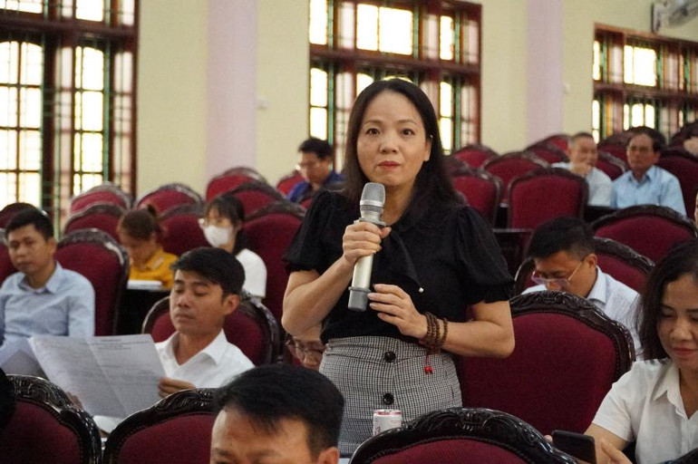 Bà Nguyễn Thị Ngọc Anh, Giám đốc Công ty cổ phần Phát triển Thủy Long (huyện Kiến Xương) đánh giá cao sự đồng hành của tỉnh Thái Bình đối với sự phát triển của doanh nghiệp.