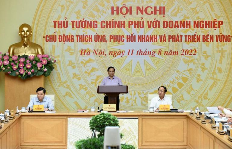 Thủ tướng Phạm Minh Chính phát biểu khai mạc hội nghị.