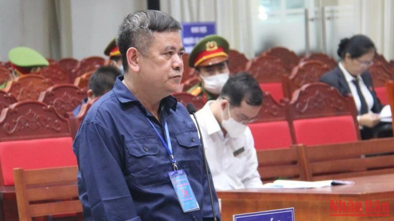 Bị cáo Ngô Văn Thụy tại tòa.